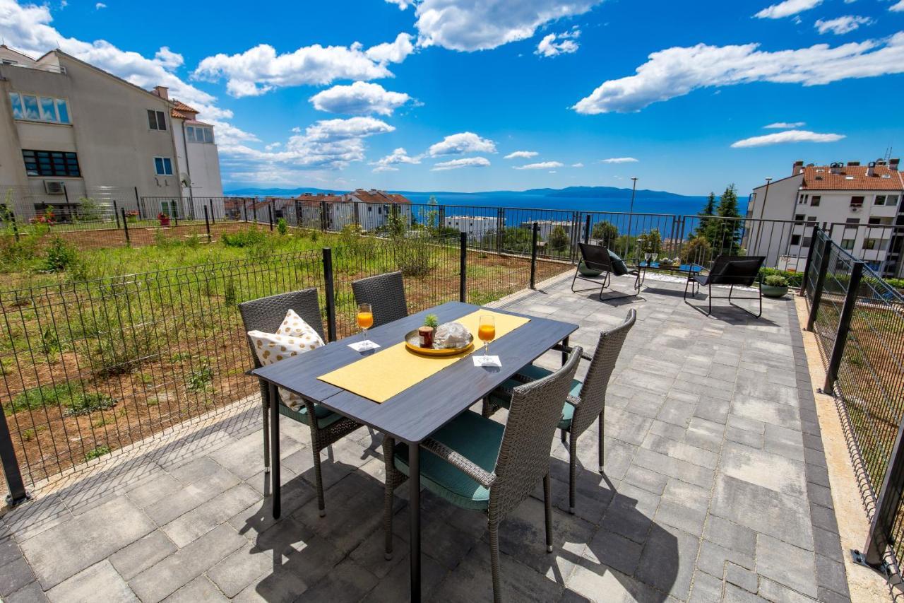 Seaview Apartment „Megan“ With Sunny Terrace Kastav Ngoại thất bức ảnh